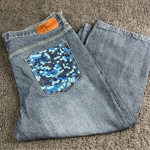 VINTAGE Phat Farm Jeans Size 40 Baggy Wide Leg 90's Grunge Y2K Hip Hop Mens